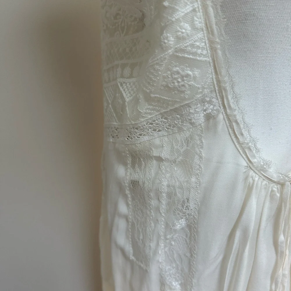 Spell Peaches Slip Dress with lace, NWT, XL - Picture 12 of 17